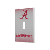 University of Alabama Crimson Tide Script A Linen Hidden-Screw Light Switch Plate