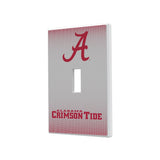 University of Alabama Crimson Tide Script A Linen Hidden-Screw Light Switch Plate