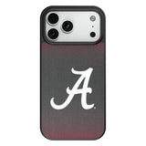 University of Alabama Crimson Tide Script A Linen MagSafe Compatible Phone Case for Apple iPhone