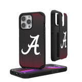 University of Alabama Crimson Tide Script A Linen Rugged Phone Case for Apple iPhone