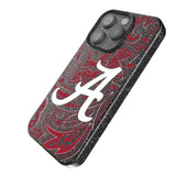 University of Alabama Crimson Tide Script A Paisley Black Bling Phone Case for Apple iPhone