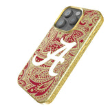 University of Alabama Crimson Tide Script A Paisley Bling Phone Case for Apple iPhone