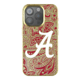 University of Alabama Crimson Tide Script A Paisley Bling Phone Case for Apple iPhone