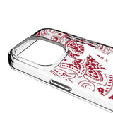 University of Alabama Crimson Tide Script A Paisley Clear Phone Case for Apple iPhone