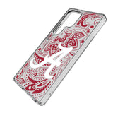 University of Alabama Crimson Tide Script A Paisley Clear Phone Case for Samsung Galaxy