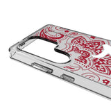 University of Alabama Crimson Tide Script A Paisley Clear Phone Case for Samsung Galaxy
