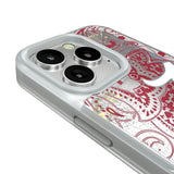 University of Alabama Crimson Tide Script A Paisley Glitter Phone Case for Apple iPhone