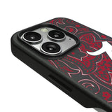 University of Alabama Crimson Tide Script A Paisley MagSafe Compatible Phone Case for Apple iPhone