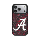 University of Alabama Crimson Tide Script A Paisley MagSafe Compatible Phone Case for Apple iPhone