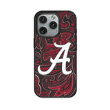University of Alabama Crimson Tide Script A Paisley MagSafe Compatible Phone Case for Apple iPhone