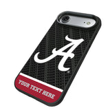 University of Alabama Crimson Tide Script A Personalized EndZone Plus Bump Phone Case for Apple iPhone