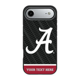 University of Alabama Crimson Tide Script A Personalized EndZone Plus Bump Phone Case for Apple iPhone