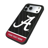 University of Alabama Crimson Tide Script A Personalized EndZone Plus Bump Phone Case for Apple iPhone