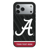 University of Alabama Crimson Tide Script A Personalized EndZone Plus Bump Phone Case for Apple iPhone