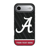 University of Alabama Crimson Tide Script A Personalized EndZone Plus Bump Phone Case for Apple iPhone
