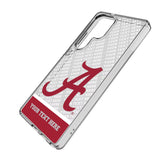 University of Alabama Crimson Tide Script A Personalized EndZone Plus Clear Phone Case for Samsung Galaxy