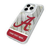University of Alabama Crimson Tide Script A Personalized EndZone Plus Glitter Phone Case for Apple iPhone