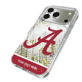 University of Alabama Crimson Tide Script A Personalized EndZone Plus Glitter Phone Case for Apple iPhone