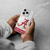 University of Alabama Crimson Tide Script A Personalized EndZone Plus Glitter Phone Case for Apple iPhone