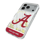 University of Alabama Crimson Tide Script A Personalized EndZone Plus Glitter Phone Case for Apple iPhone