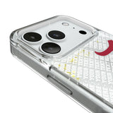 University of Alabama Crimson Tide Script A Personalized EndZone Plus Glitter Phone Case for Apple iPhone