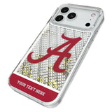 University of Alabama Crimson Tide Script A Personalized EndZone Plus Glitter Phone Case for Apple iPhone