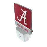 University of Alabama Crimson Tide Script A Personalized Endzone Solid Night Light 2-Pack