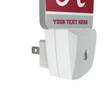 University of Alabama Crimson Tide Script A Personalized Endzone Solid Night Light 2-Pack