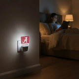 University of Alabama Crimson Tide Script A Personalized Endzone Solid Night Light 2-Pack