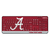 University of Alabama Crimson Tide Script A Personalized Endzone Solid Wireless USB Keyboard