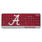 University of Alabama Crimson Tide Script A Personalized Endzone Solid Wireless USB Keyboard