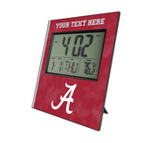 University of Alabama Crimson Tide Script A Personalized Hatch Wall Clock