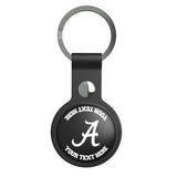 University of Alabama Crimson Tide Script A Personalized Insignia Black Airtag Holder