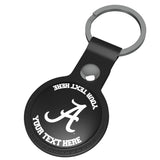 University of Alabama Crimson Tide Script A Personalized Insignia Black Airtag Holder