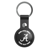 University of Alabama Crimson Tide Script A Personalized Insignia Black Airtag Holder