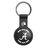 University of Alabama Crimson Tide Script A Personalized Insignia Black Airtag Holder