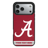 University of Alabama Crimson Tide Script A Personalized Stripe Bump Phone Case for Apple iPhone