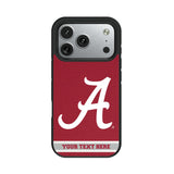 University of Alabama Crimson Tide Script A Personalized Stripe Bump Phone Case for Apple iPhone