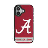 University of Alabama Crimson Tide Script A Personalized Stripe Bump Phone Case for Apple iPhone
