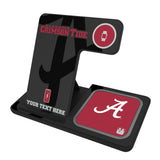 University of Alabama Crimson Tide Script A Personalized Tilt 3 in 1 Charging Station