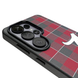 University of Alabama Crimson Tide Script A Plaid MagSafe Compatible Phone Case for Samsung Galaxy