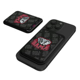University of Alabama Crimson Tide Script A Quadtile Black Magnetic Credit Card Wallet