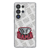University of Alabama Crimson Tide Script A Quadtile Clear Phone Case for Samsung Galaxy