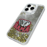 University of Alabama Crimson Tide Script A Quadtile Glitter Phone Case for Apple iPhone