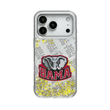 University of Alabama Crimson Tide Script A Quadtile Glitter Phone Case for Apple iPhone