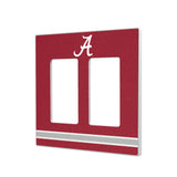 University of Alabama Crimson Tide Script A Stripe Hidden-Screw Light Switch Plate