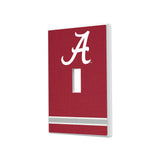 University of Alabama Crimson Tide Script A Stripe Hidden-Screw Light Switch Plate