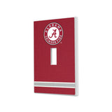 University of Alabama Crimson Tide Stripe Hidden-Screw Light Switch Plate