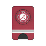University of Alabama Crimson Tide Stripe PopSockets MagSafe-Compatible PopWallet+