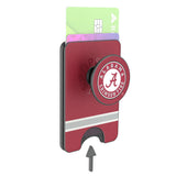 University of Alabama Crimson Tide Stripe PopSockets MagSafe-Compatible PopWallet+